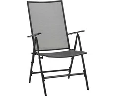 Sodo valgomojo komplektas 9 pcs Antracitas Plienas