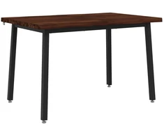 90 x 55 x 75 cm Kietos akacijos mediena Tamsiai ruda ir juoda