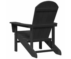 Adirondack kėdė Juoda 82 x 74 x 92 cm HDPE