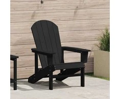 Adirondack kėdė Juoda 82 x 74 x 92 cm HDPE