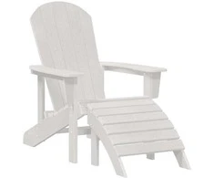 Adirondack kėdė Balta 82 x 74 x 92 cm HDPE