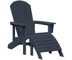 Adirondack kėdė Jūrinė mėlyna 82 x 74 x 92 cm HDPE