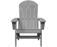 Adirondack kėdė Šviesiai pilka 82 x 74 x 92 cm HDPE