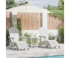 Sodo Kėdė 2 pcs Balta 83 x 74 x 92 cm Polietilenas