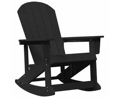 Adirondack supama kėdė Juoda 92 x 73,5 x 92 cm HDPE