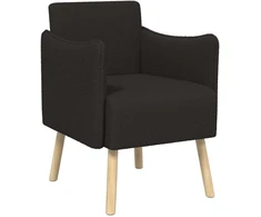 Akcentinis fotelis Juoda Bouclé