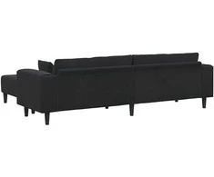 Sofa 3 vnt. Juoda Aksomas