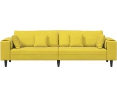 Sofa Geltona 250 x 77 x 76 cm Aksomas