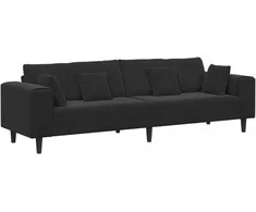 Sofa Juoda 250 x 77 x 76 cm Aksomas