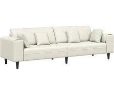 Sofa Kreminė 250 x 77 x 76 cm Aksomas
