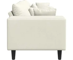 Sofa Kreminė 250 x 77 x 76 cm Aksomas