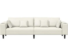 Sofa Kreminė 250 x 77 x 76 cm Aksomas