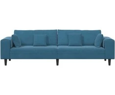 Sofa Mėlyna 250 x 77 x 76 cm Aksomas