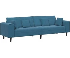 Sofa Mėlyna 250 x 77 x 76 cm Aksomas