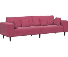 Sofa Vyno raudona 250 x 77 x 76 cm Aksomas