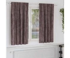 Aksominio tipo užuolaidos 2 pcs Ruda 175 x 140 cm Aksomas