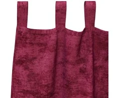 Aksominio tipo užuolaidos 2 pcs Vyno raudonumo 225 x 140 cm