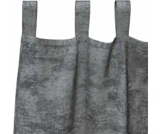 Aksominio tipo užuolaidos 2 pcs Pilka 175 x 140 cm Aksomas
