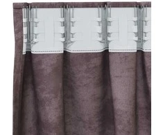 Aksominio tipo užuolaidos 2 pcs Ruda 260 x 140 cm Aksomas
