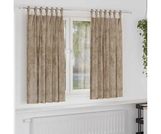 Aksominio tipo užuolaidos 2 pcs šampano 175 x 140 cm Aksomas