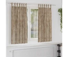 Aksominio tipo užuolaidos 2 pcs šampano 175 x 140 cm Aksomas