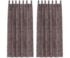 Aksominio tipo užuolaidos 2 pcs Ruda 260 x 140 cm Aksomas