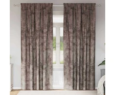 Aksominio tipo užuolaidos 2 pcs Kapučino 245 x 140 cm Aksomas