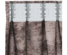 Aksominio tipo užuolaidos 2 pcs Kapučino 245 x 140 cm Aksomas