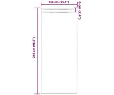 Aksominio tipo užuolaidos 2 vnt. Ruda 245 x 140 cm Aksomas