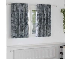 Aksominio tipo užuolaidos 2 pcs Sidabrinė Pilka 140 x 140 cm