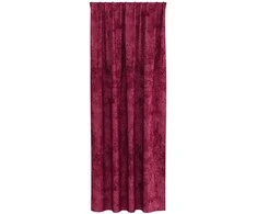 Aksominio tipo užuolaidos 2 pcs Vyno raudona 260 x 140 cm