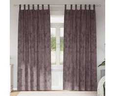 Aksominio tipo užuolaidos 2 pcs Ruda 225 x 140 cm Aksomas