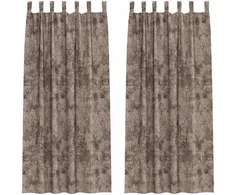 Aksominio tipo užuolaidos 2 pcs Kapučino 245 x 140 cm Aksomas