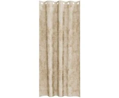 Aksominio tipo užuolaidos 2 pcs Kreminė 260 x 140 cm Aksomas