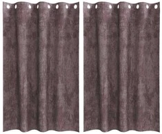 Aksominio tipo užuolaidos 2 pcs Ruda 175 x 140 cm Aksomas