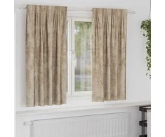 Aksominio tipo užuolaidos 2 pcs šampano 175 x 140 cm Aksomas