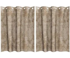 Aksominio tipo užuolaidos 2 pcs šampano 140 x 140 cm Aksomas