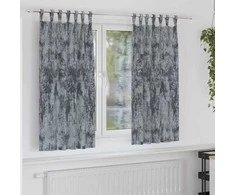 Aksominio tipo užuolaidos 2 pcs Sidabrinė Pilka 175 x 140 cm