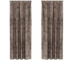Aksominio tipo užuolaidos 2 pcs Kapučino 225 x 140 cm Aksomas