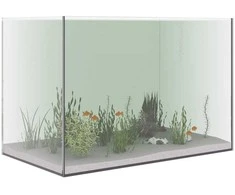 Akvariumas su saugykla Skaidrus 60 x 35 x 40 cm Stiklas