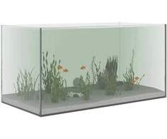 Akvariumas su saugykla Skaidrus 60 x 30 x 30 cm Stiklas