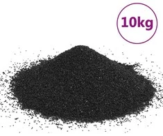 Akvariumo smėlis, juodos spalvos, 10kg, 0,2–2mm