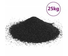 Akvariumo smėlis, juodos spalvos, 25kg, 0,2–2mm