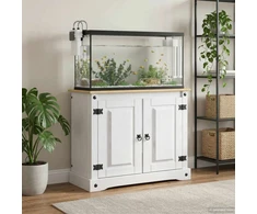Akvariumo stovas CORONA Balta ir ruda 81,5 x 37 x 73 cm 250 kg