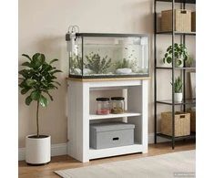 Akvariumo stovas PANAMA Balta ir ruda 60 x 30 x 60 cm 150 kg