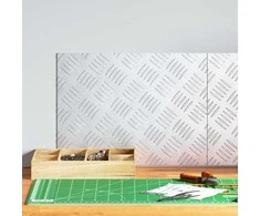 Laiptų danga Stačiakampio 2 pcs Sidabro 40 x 30 cm Aliuminis