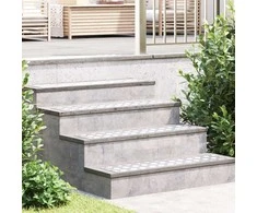 Laiptų danga Stačiakampio 2 pcs Sidabro 90 x 20 cm Aliuminis