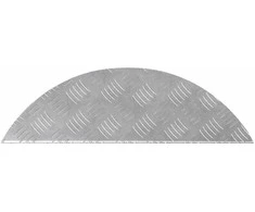 Laiptų danga 10 pcs Sidabro 60 x 18 x 2,5 cm Aliuminis