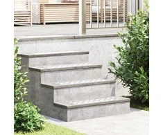 Laiptų danga Stačiakampio 4 pcs Sidabro 60 x 20 cm Aliuminis