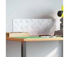 Laiptų danga Stačiakampio 2 pcs Sidabro 30 x 20 cm Aliuminis